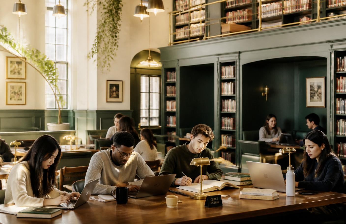 A quiet reading room
